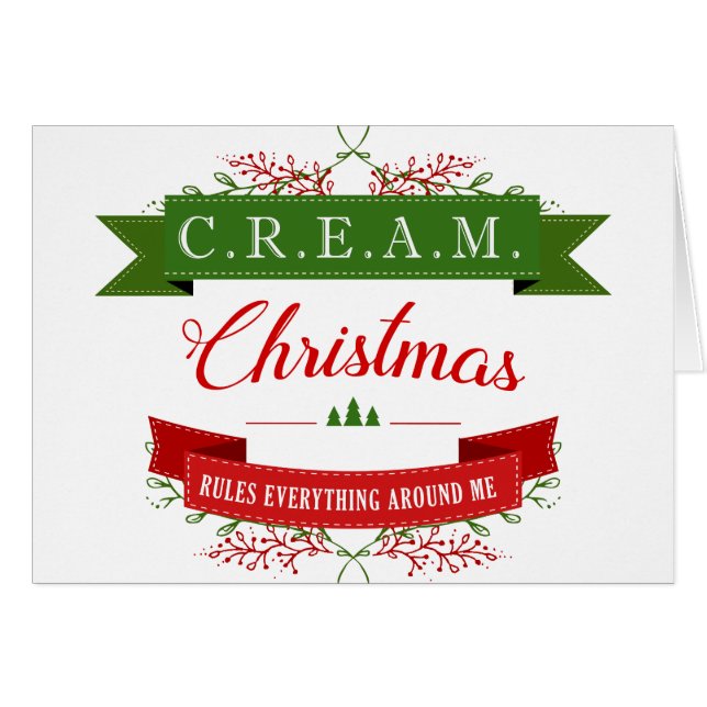 ¡El navidad gobierna todo alrededor de mí! Tarjeta (Anverso (Horizontal))