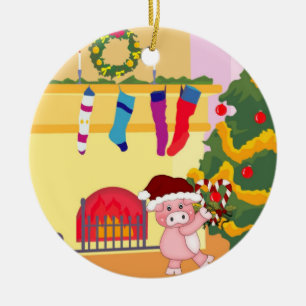 El navidad mide el tiempo del ornamento guarro