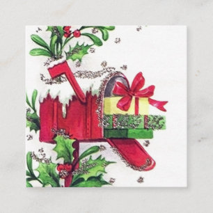 El navidad retro del vintage añade la tarjeta de