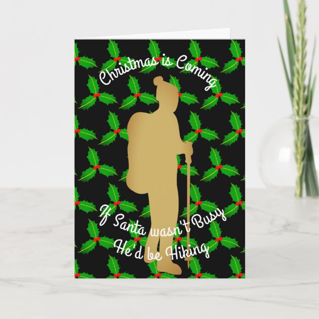 El navidad Santa estaría caminando (Anverso)