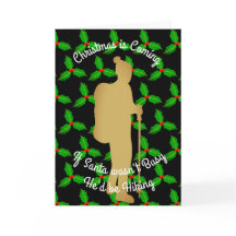 El navidad Santa estaría caminando