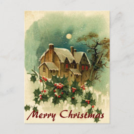 El navidad se dirige la postal