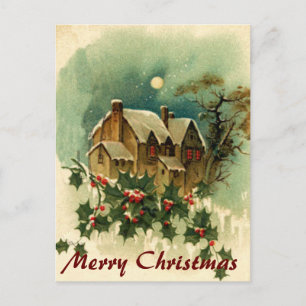 El navidad se dirige la postal