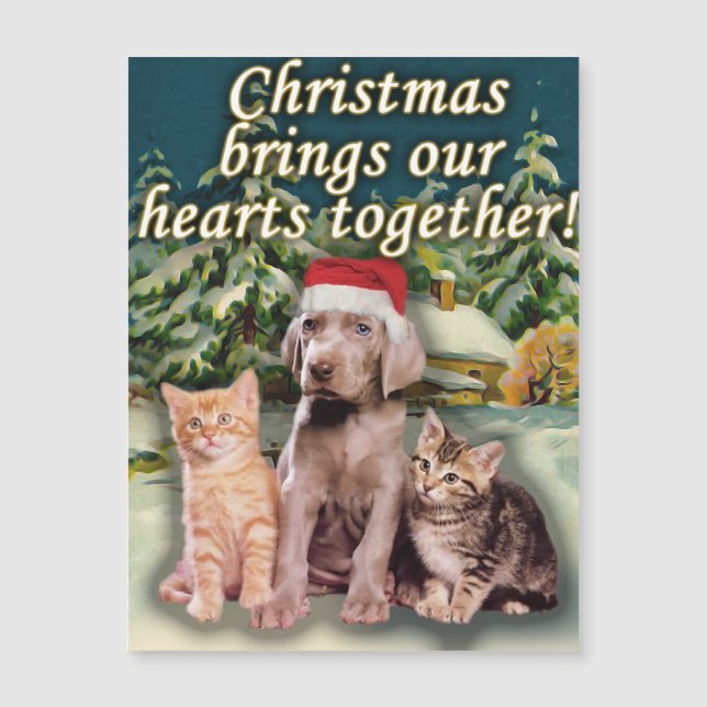 El navidad trae nuestro gatito del perrito de los (Anverso)