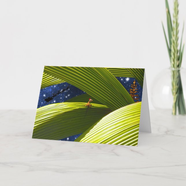 El navidad tropical de un lagarto del Gecko (Anverso)