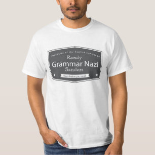 El nazi de la gramática añade sus camisetas