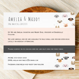 El negocio de la caminata de perros - Volante de j