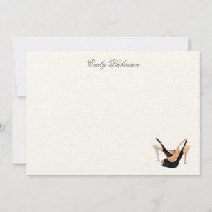 El negro bombea tarjetas de nota personales