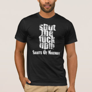 El negro cerró la F ** k encima de la camiseta