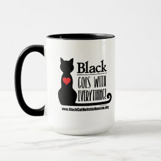 ¡El negro de BCHR va con todo! taza combinada de