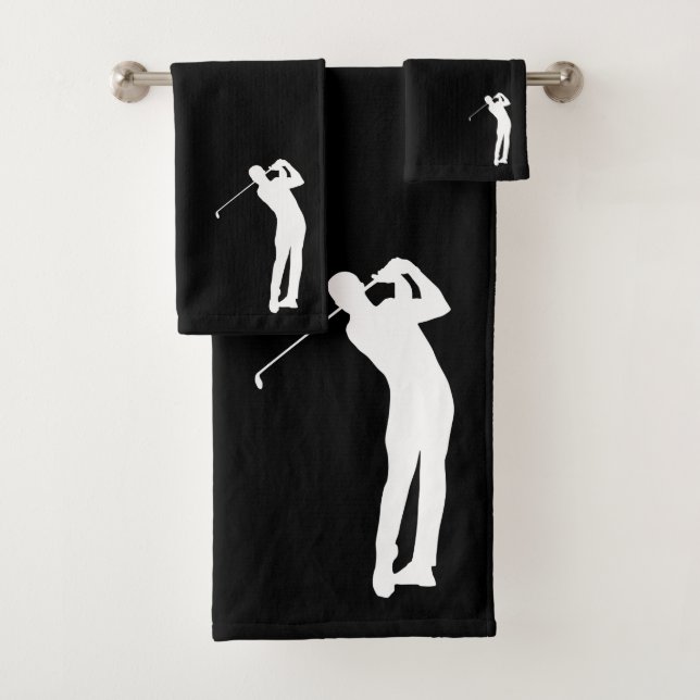 El negro de la silueta del golfista (In situ)