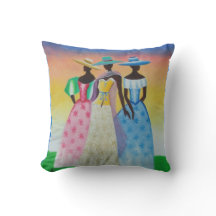 El negro es Cojín decorativo africano hermoso del