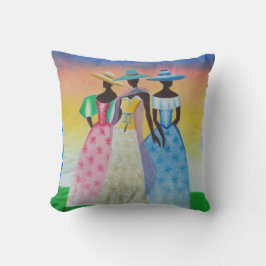 El negro es Cojín decorativo africano hermoso del