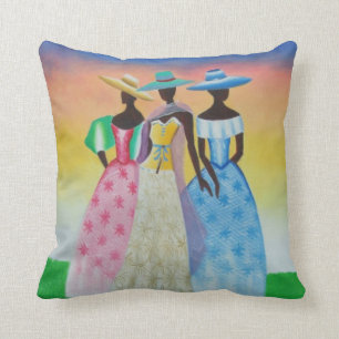 El negro es Cojín decorativo africano hermoso del