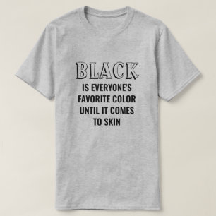 El negro es la camiseta color favorita de todos