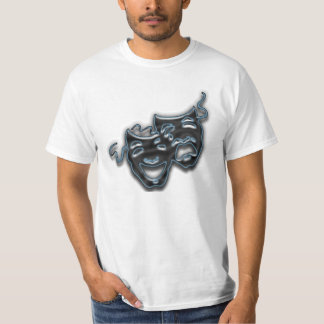 El neón azul grande enmascara las camisetas
