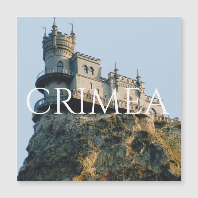 El nido del castillo de Swallow en Crimea (Anverso)