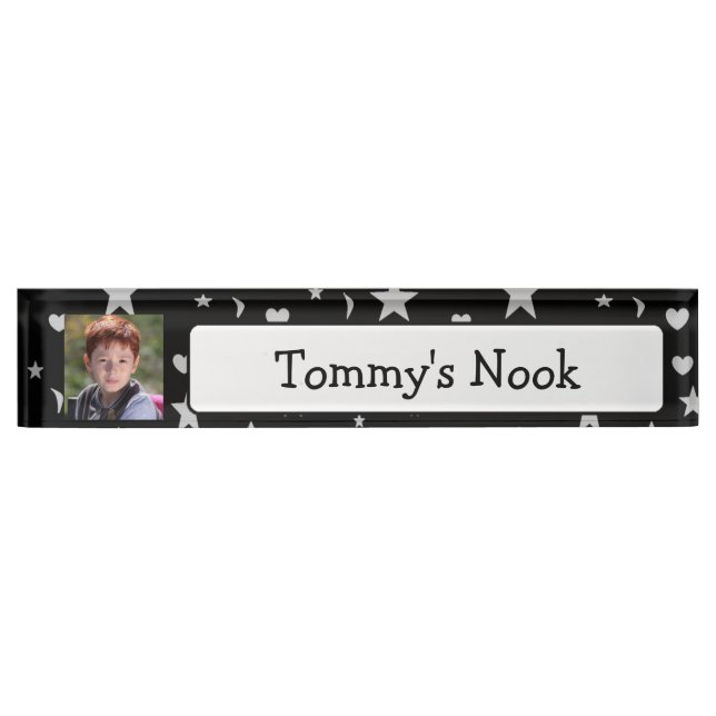 El nombre del niño y placa de identificación (Anverso)