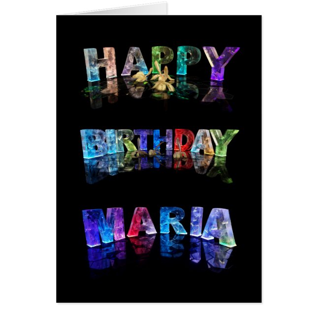 El nombre María en luces 3D (Photogarph) (Frente)