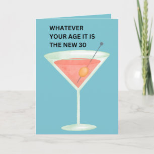 El nuevo 30   Tarjeta de cumpleaños divertida
