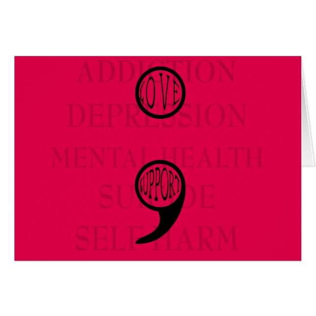 El nuevo significado de Semi Colon: Amor y Apoyo (Anverso (Horizontal))