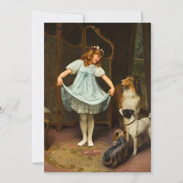 El nuevo vestido | Arthur John Elsley (Anverso)