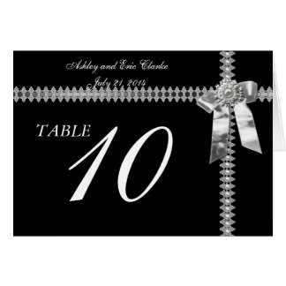 El número de la tabla de la boda carda la cinta de