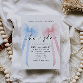 Él o ella doblan invitación a revelar género