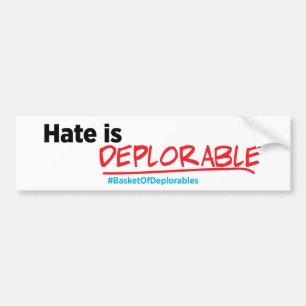 El odio es deplorable: Pegatina para el