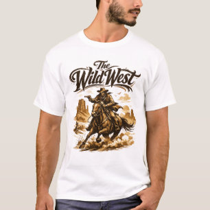 El Oeste Salvaje - Camiseta de Cowboy en Acción