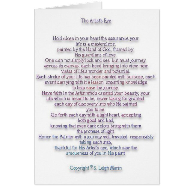 El ojo del artista (Frente)