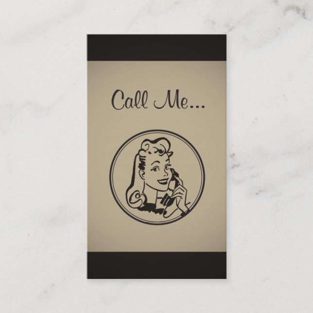 El operador me llama tarjeta de visita (Anverso)