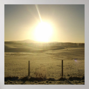 El orbe de la impresión imponente del paisaje de