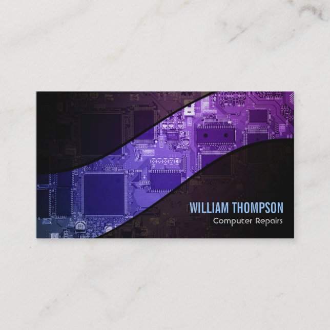 El ordenador repara tarjetas de visita (Anverso)