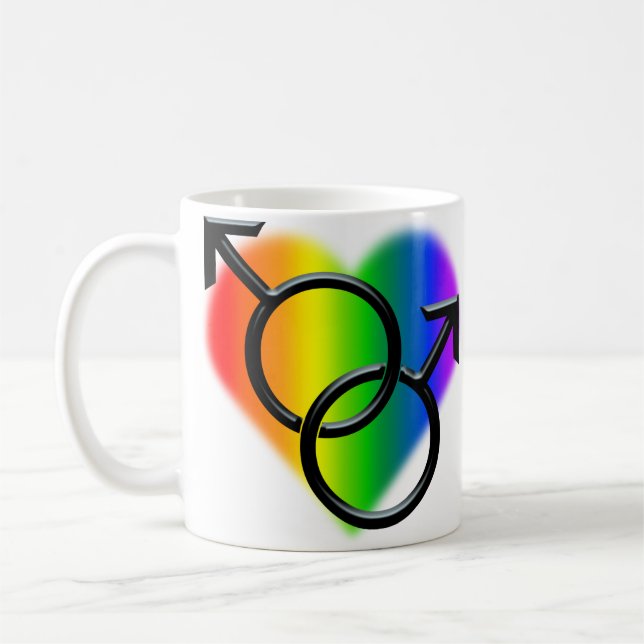 El orgullo gay ahueca los regalos de las tazas del (Izquierda)