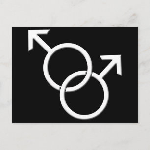 El orgullo gay de los hombres postea tarjetas de a