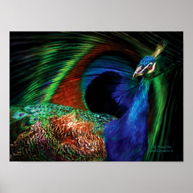 El orgulloso Poster de arte de Peacock/Print (Frente)