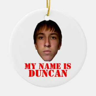 El ornamento 2010 de Navidad, mi nombre es Duncan