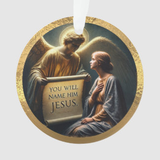 El ornamento acrílico de la Anunciación