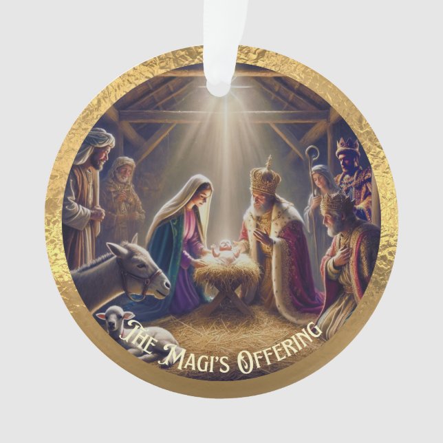 El ornamento acrílico del Magi (Anverso)