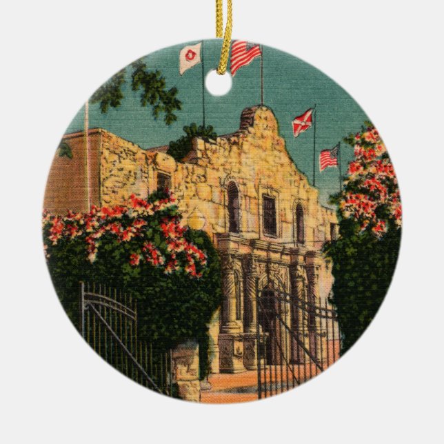 El ornamento de la cosecha de Álamo en Texas (Frente)