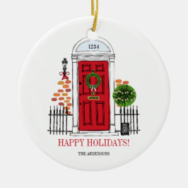 El ornamento de la puerta de los Navidades de vaca