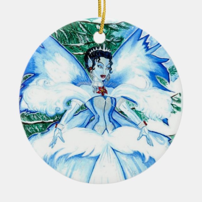 El ornamento de la reina de la nieve (Frente)