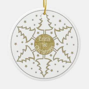 El ornamento de los "árboles copos de nieve" de lo