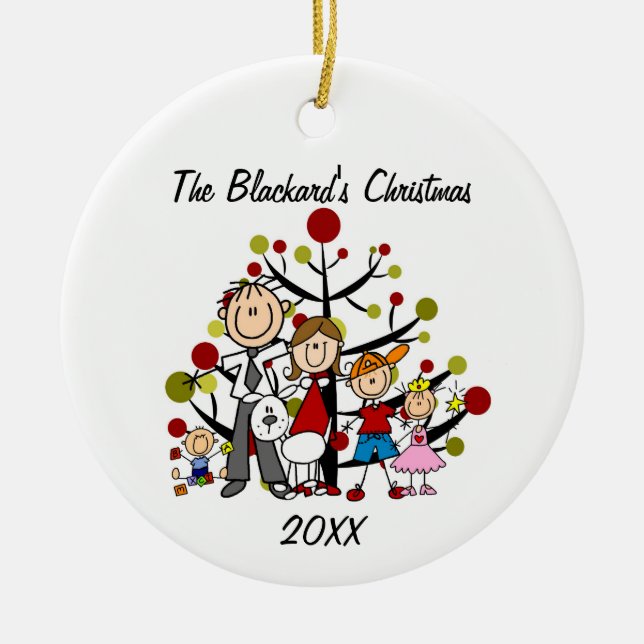 El ornamento de los Navidades de Blackard de 2013 (Frente)