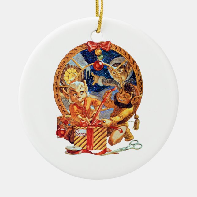 El Ornamento De Navidad Del Último Paquete (Frente)