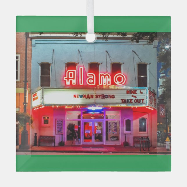 El ornamento de vidrio de ALAMO (Anverso)