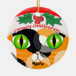 El ornamento del amante del gato de calicó del