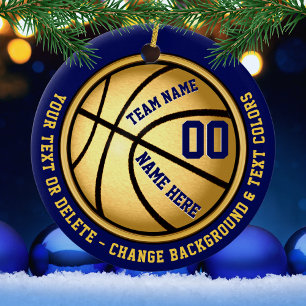El ornamento del baloncesto de los azules marinos