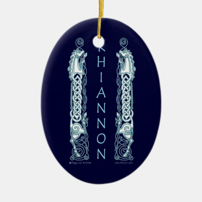 El ornamento del Celtic del caballo de Rhiannon (Frente)